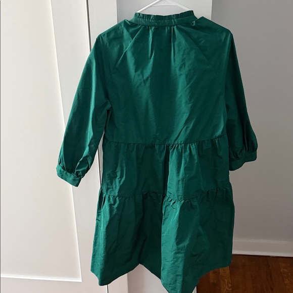 Zara Emerald Green Tiered Dress - Picture 2 of 3